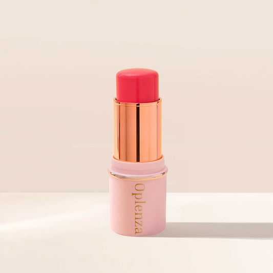 Oplenza Blush Stick - 01 Peachy Keen, luxury makeup, blush stick for fuller cheeks, dewy glow blush stick for a radiant, long-lasting look.