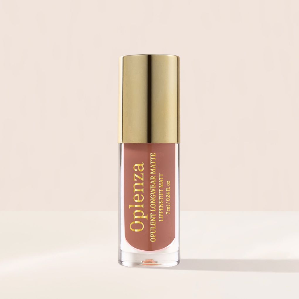 Oplenza Opulent Longwear Matte Liquid Lipstick- best matte vegan lipstick in shade 02 Poise