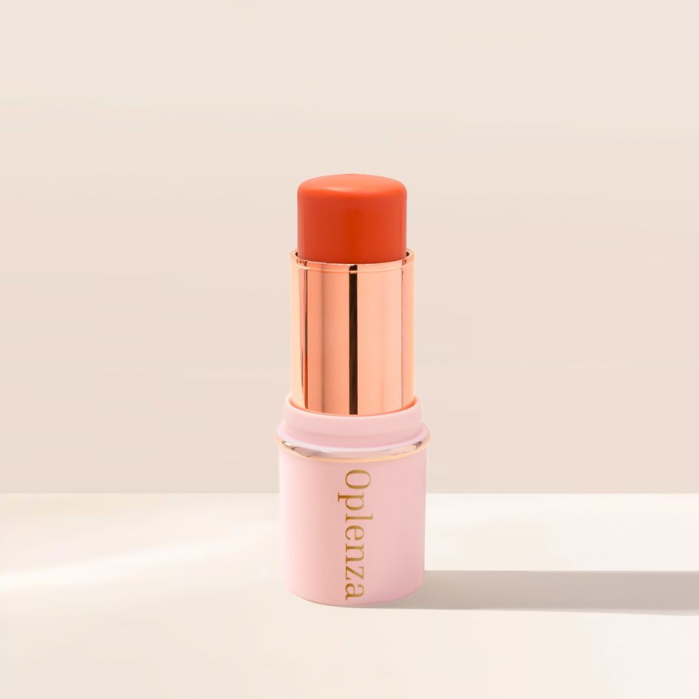 Oplenza Blush Stick - 02 Sunshine Orange, best cream blush stick, Dewy finish, monochromatic multi stick for a long-lasting makeup look