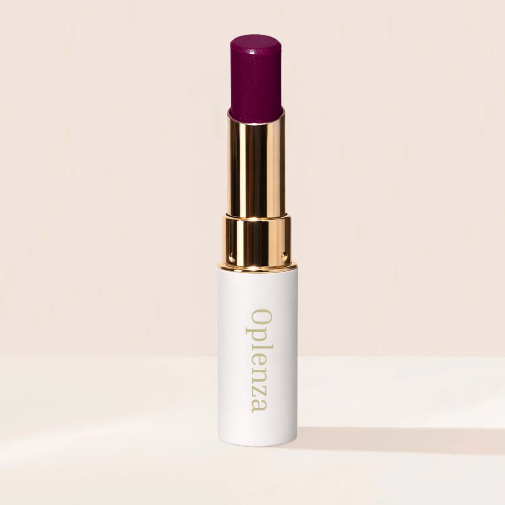 Oplenza Icon Glitter Lipstick in shade 03 Violet Spark, the best purple long lasting glitter lipstick