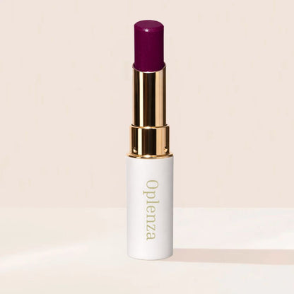 Oplenza Icon Glitter Lipstick in shade 03 Violet Spark, the best purple long lasting glitter lipstick