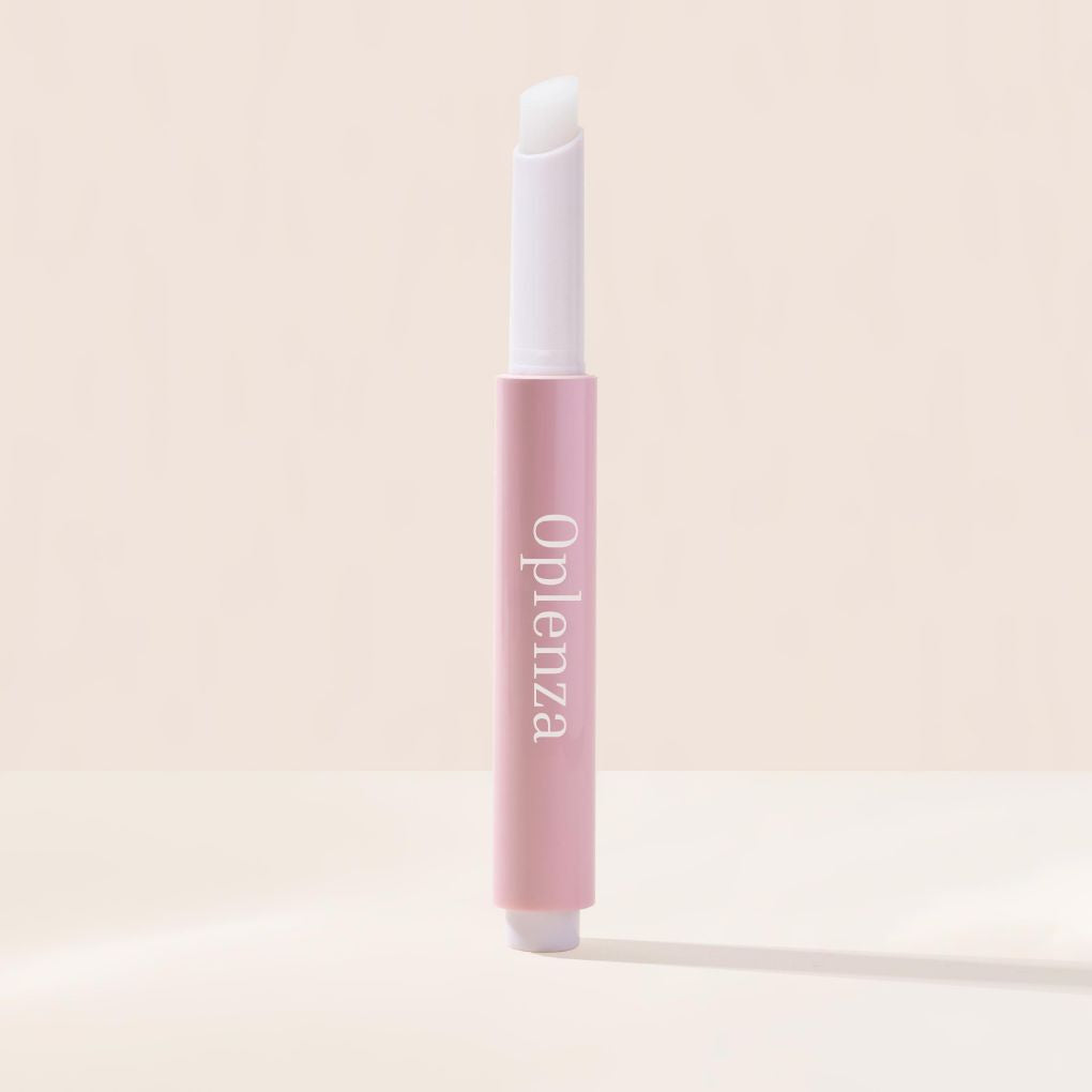 Oplenza Hydrating Dewy Lip Balm in Shade 04 Crystal, moisturizing tinted lip balm