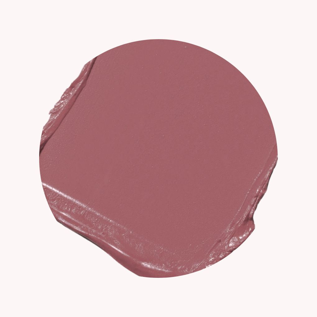 Swatch of Oplenza Icon Matte Lipstick in shade 05 Cocoa Icon, best matte lipstick for dry lips.
