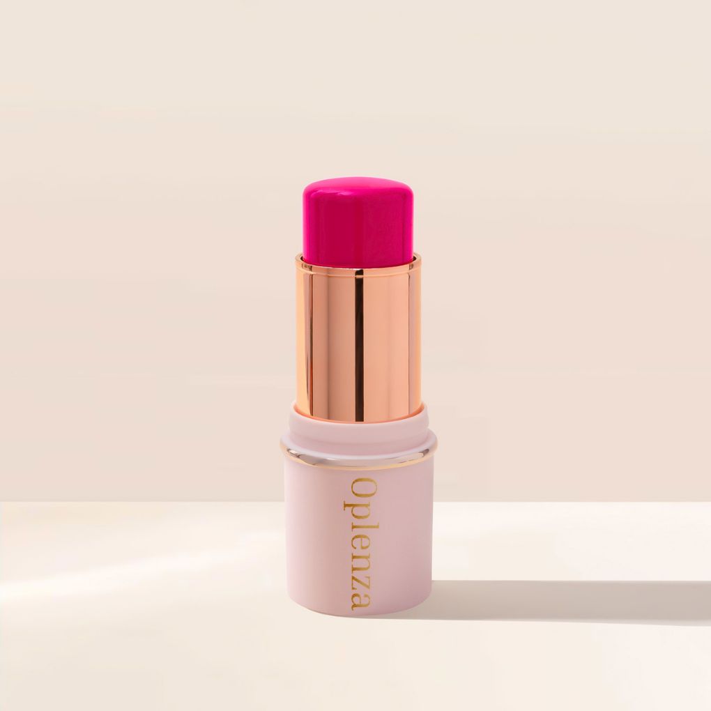 Oplenza Blush Stick - 07 Rose Red, makeup essentials, Dewy natural finish, clean beauty blush stick for a long-lasting makeup look