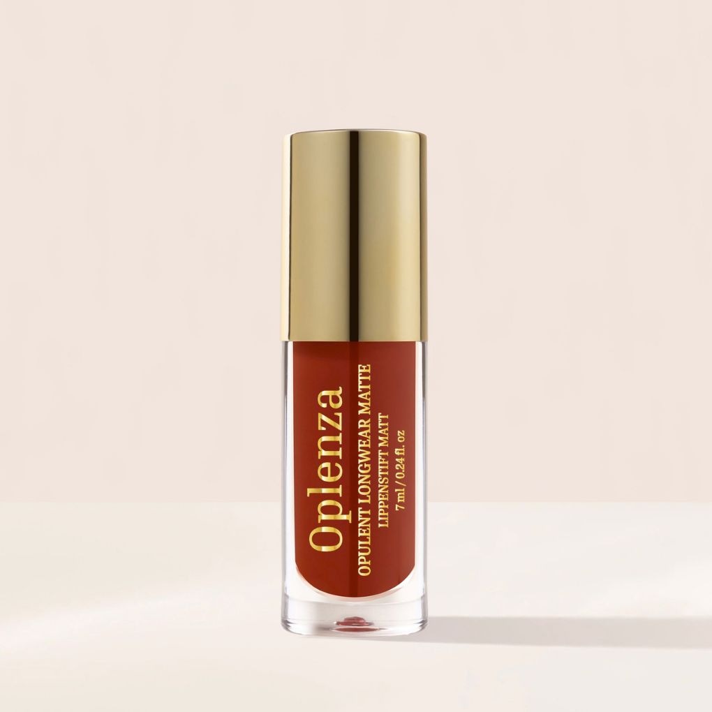 Oplenza Opulent Longwear Matte Liquid Lipstick- best matte vegan lipstick in shade 11 Marron