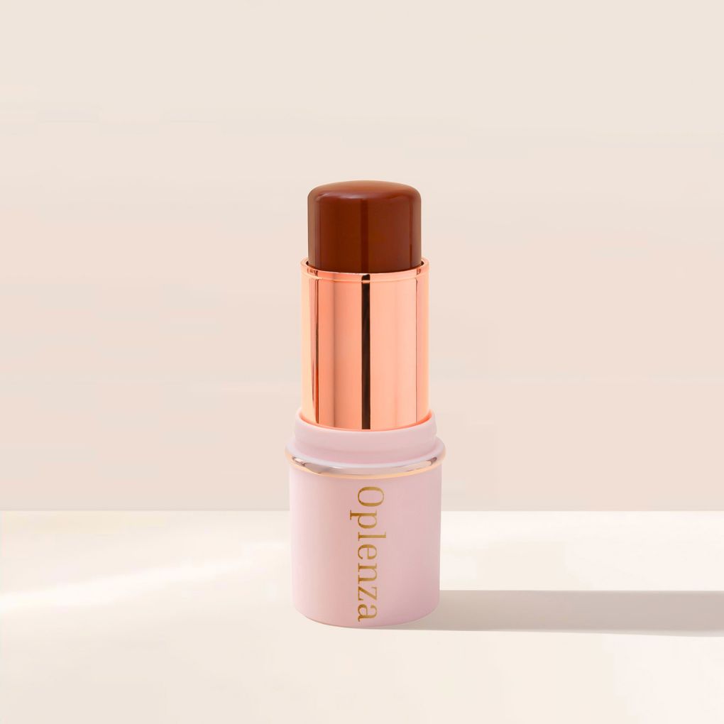 Oplenza Blush Stick - 11 Mocha, longwear, natural finish, lightweight blush stick for a radiant, long-lasting makeup look; multi-use blush and lip color.