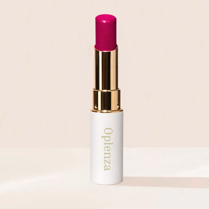 Oplenza Icon Glitter Lipstick in shade 13 Rose Spark, the best glitter pink 
lipstick, hydrating with lip loving ingredients.