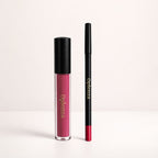 Oplenza Opulent Matte Lip Kit: the best duo of liquid lipstick and lip liner—smudge-proof, long-lasting, highly pigmented, with no flaking or heavy feel—Shade 20 Pretty Woman
