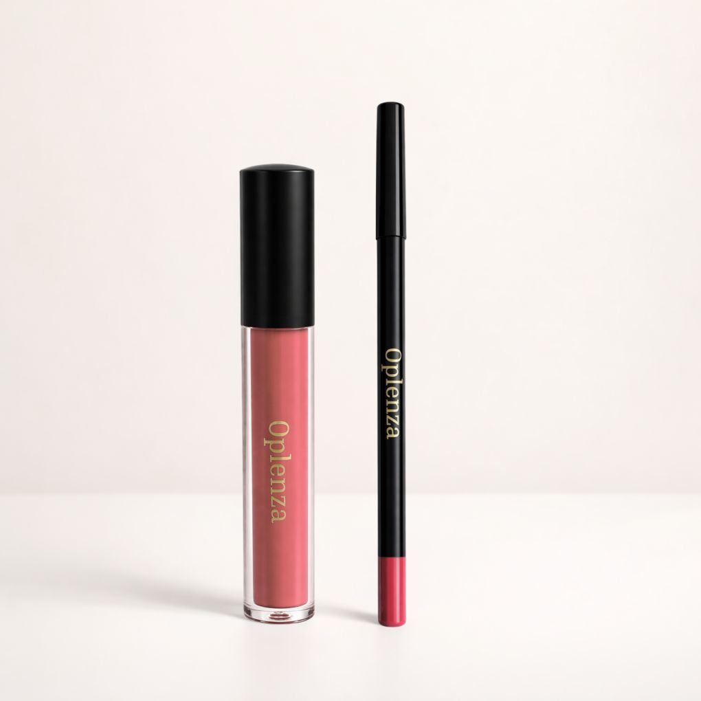 Oplenza Opulent Matte Lip Kit: the best duo of liquid lipstick and lip liner—smudge-proof, long-lasting, highly pigmented, with no flaking or heavy feel—Shade 23 Bloodshot