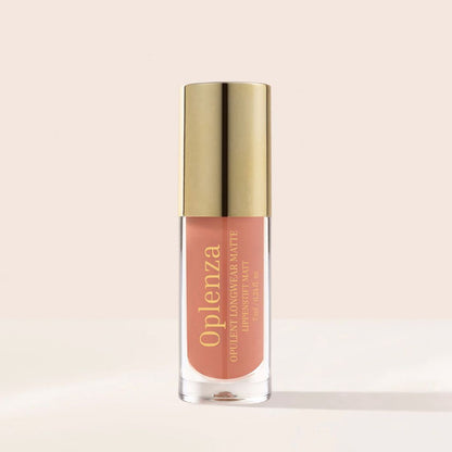 Oplenza Opulent Longwear Matte Liquid Lipstick- best matte vegan lipstick in shade 40 Solace