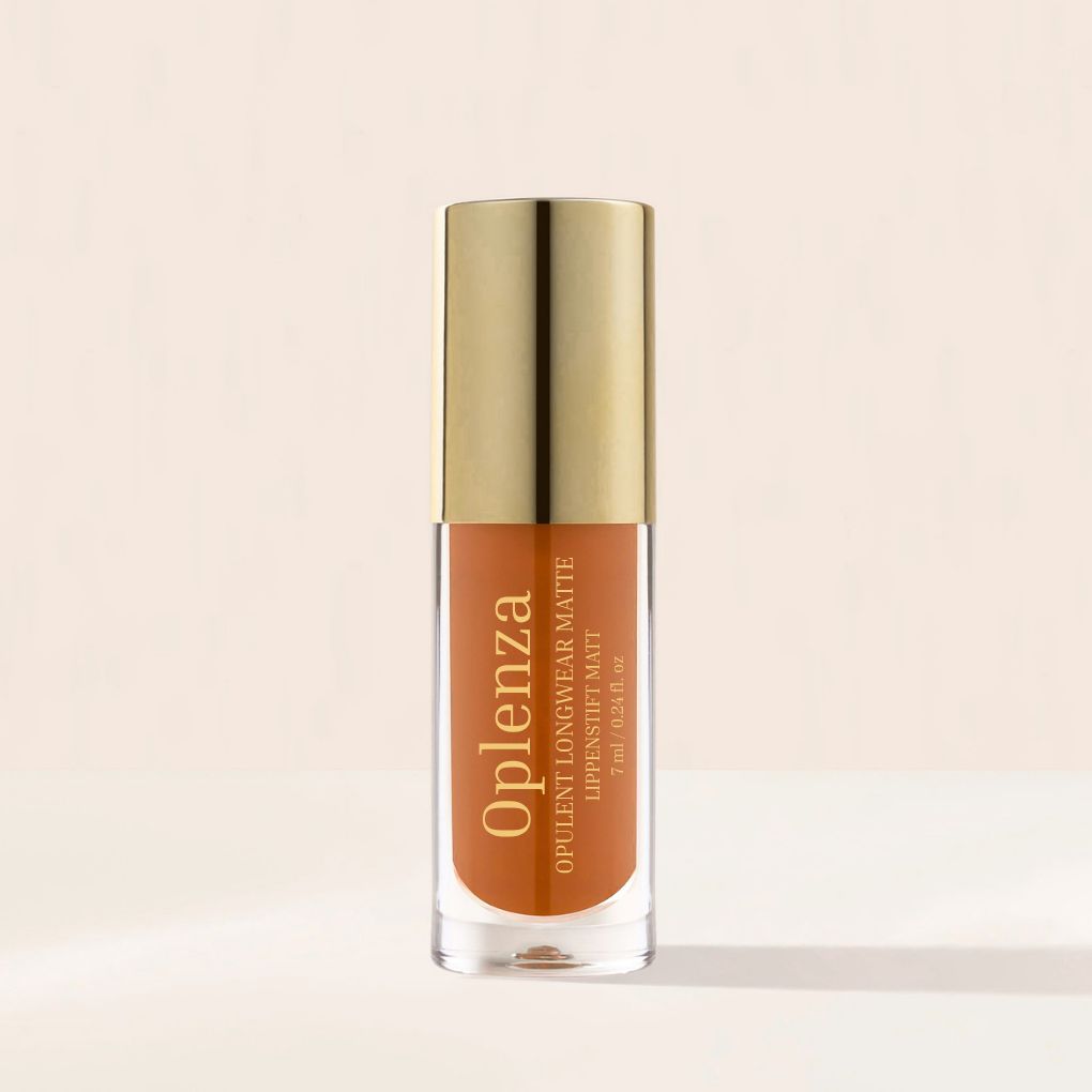 Oplenza Opulent Longwear Matte Liquid Lipstick- best matte vegan lipstick in shade 41 Terra