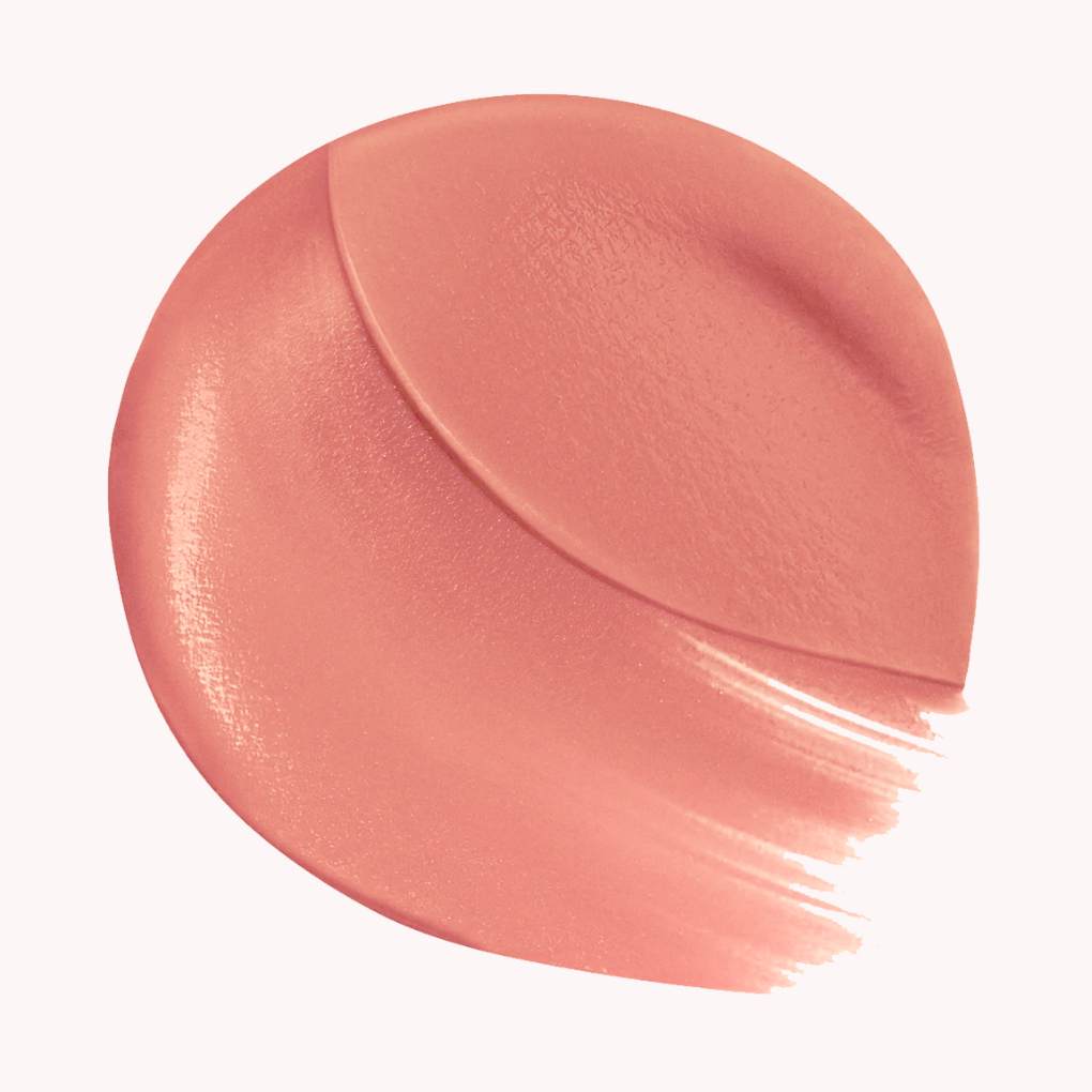 Swatch of Oplenza Opulent Longwear Matte liquid lipstick in shade 45 Corail - Highly pigmented, waterproof vegan liquid matte with smooth velvety finish