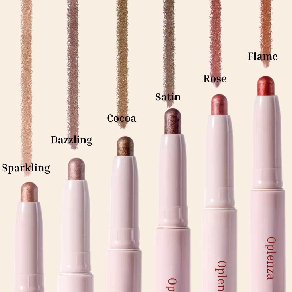 Oplenza Easy Glide Eyeshadow Stick-all Shades: Flame, Rose, Satin, Cocoa, Dazzling, Sparkling