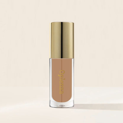 Oplenza Opulent Lustre Gloss - Almond, dewy glow, trend-forward shade, smudge-proof lip gloss for a flawless, radiant beauty look.

