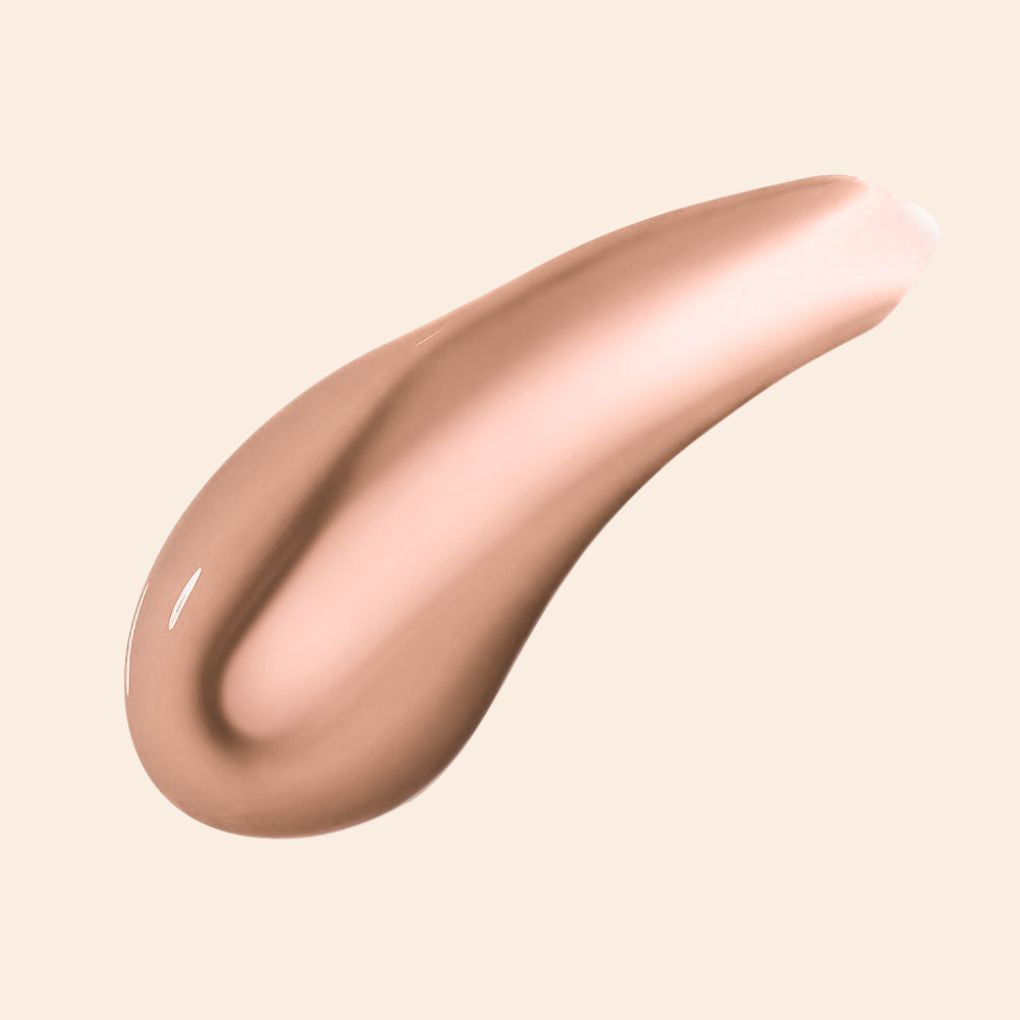 Oplenza Opulent Lustre Gloss Swatch- Bare, flawless finish, cruelty-free, everyday beauty lip gloss for a radiant, long-lasting makeup look
