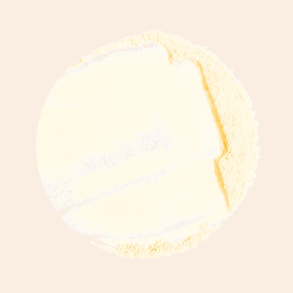 Oplenza Natural Veil Setting Powder swatch - Butter, lasting formula, comfortable wear, glam look setting powder for a radiant, long-lasting makeup look
