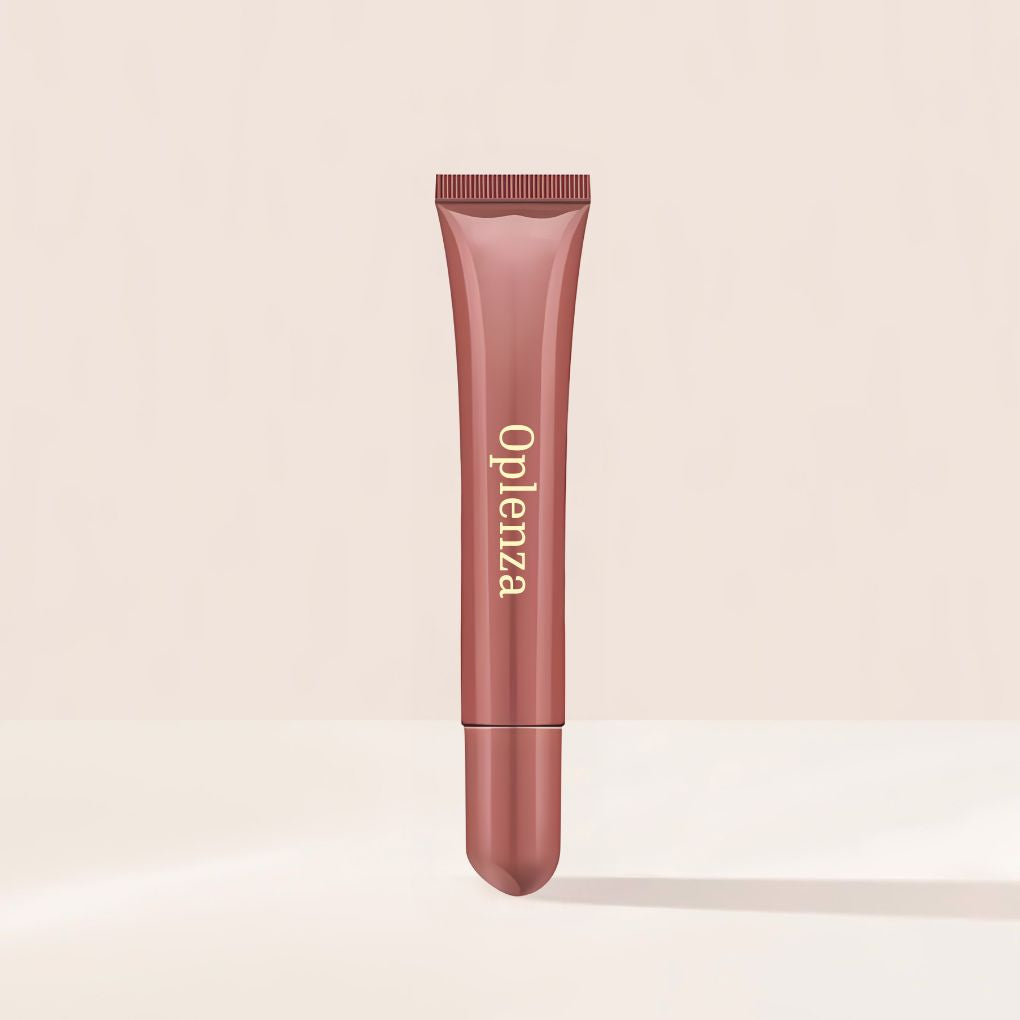 Oplenza Obsession Glass Lip Gloss shade Caramel Macchiato-High-shine nourishing lip gloss 