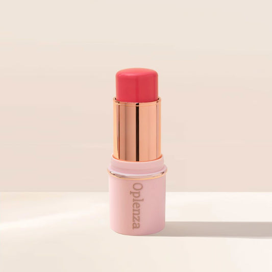 Oplenza Blush Stick - Cherish, luxury makeup, blush stick for fuller cheeks, dewy glow blush stick for a radiant, long-lasting look