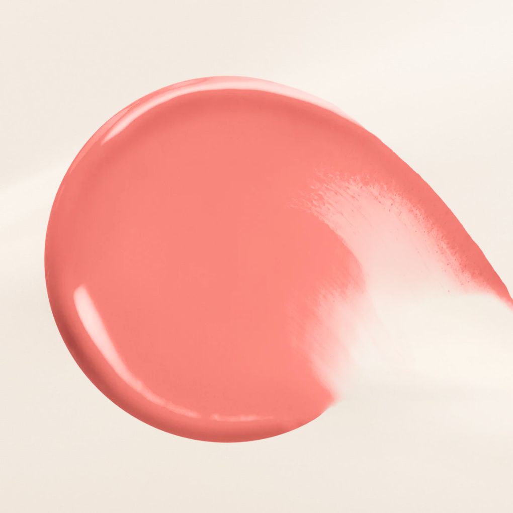 Oplenza Whip Cream Blush swatch- Cloud Peach, comfortable wear, luxury makeup blush for a radiant, long-lasting makeup look

