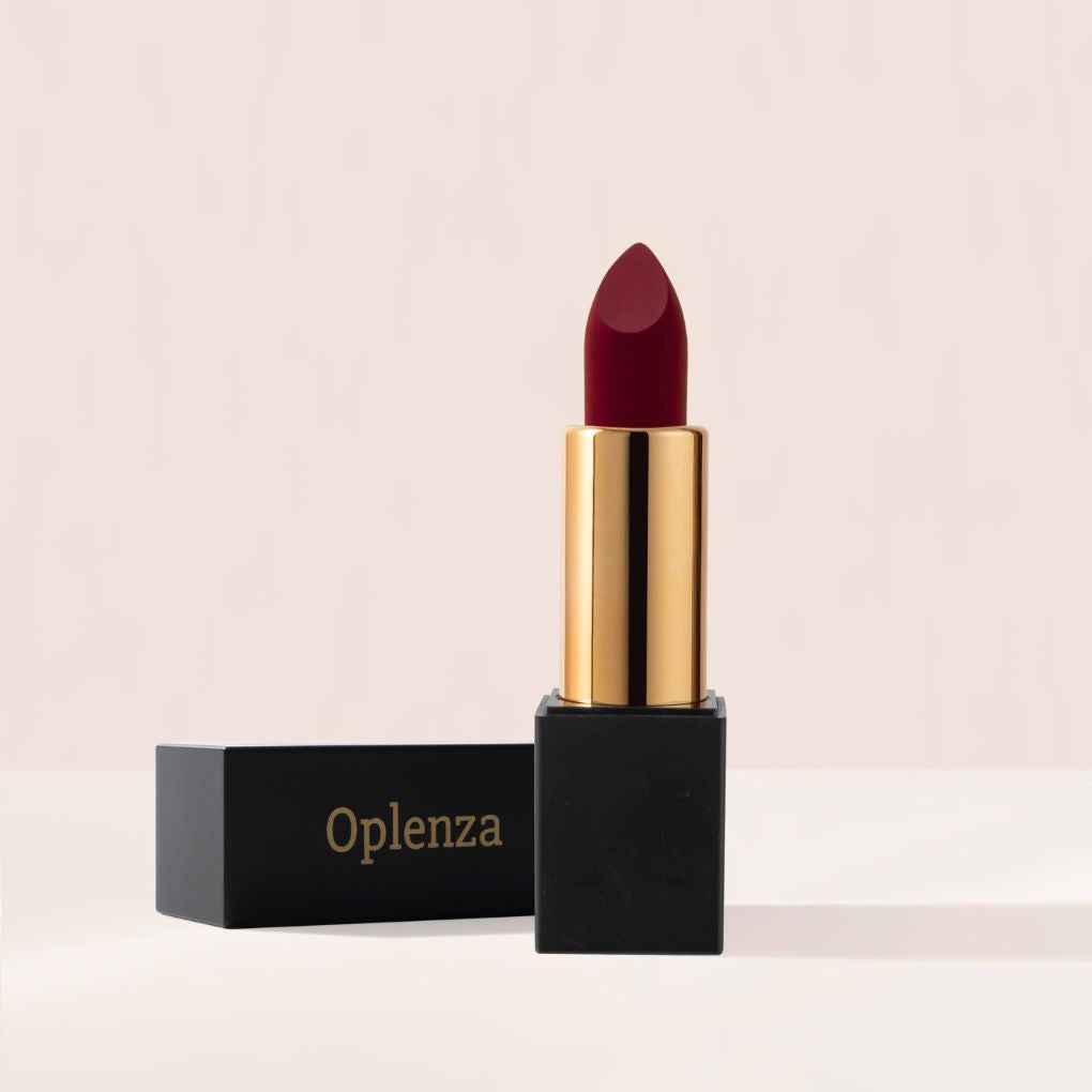 Oplenza Signature Matte Lipstick - Fearless, makeup must-have, soft matte look, long-lasting wear matte lipstick for a flawless beauty look.
