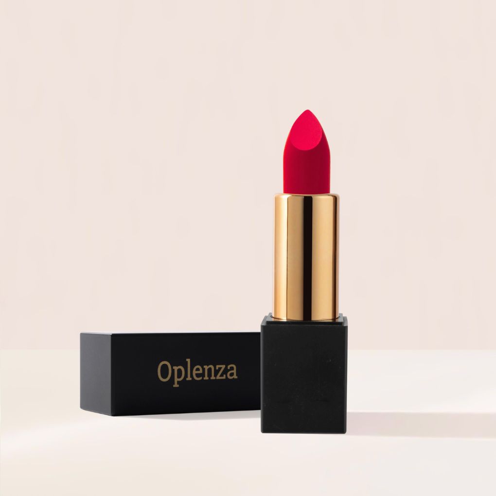 Oplenza Signature Matte Lipstick - Fiery, intrepid color payoff, smooth texture, flawless complexion matte lipstick for a flawless beauty look.
