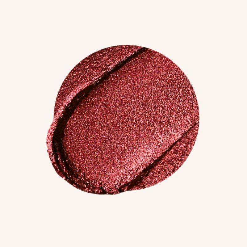 Swatch of Oplenza Easy Glide Eyeshadow Stick in shade Flame-best cream eyeshadow stick, Oplenza eyeshadow stick with built-in sharpener