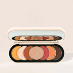 Oplenza Easy Glam Eyeshadow Palette "Gold Time" for easy glam makeup looks with beginner-friendly, blendable vegan eyeshadows