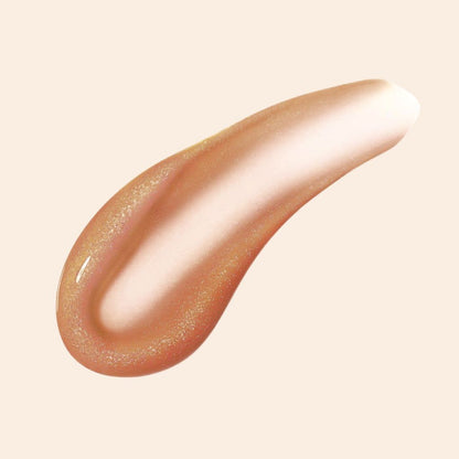 Oplenza Opulent Lustre Gloss Swatch- Golden Hour, smooth texture, flawless finish, lasting formula lip gloss for a radiant, long-lasting makeup look

