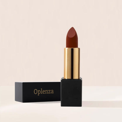 Oplenza Signature Matte Lipstick - Grounded, smooth texture, everyday makeup essential, smudge-proof matte lipstick for a flawless beauty look.
