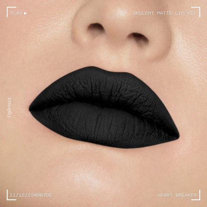A close-up of a woman's lips showcasing the best liquid matte lipstick kit—ultra-pigmented, smudge-proof, and long-lasting—in shade Heart Breaker