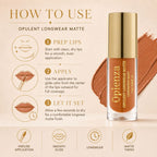 Oplenza Opulent Longwear Matte liquid lipstick - how to use.
Shades: 51 Rouge Royale, 44 Veil, 41 Terra, 40 Solace, 38 Whisper, 37 Pice, 31 Mauve Luxe, 30 Bloom, 28 Bliss, 22 Power, 21 Fever, 20 Flair, 19 Reign, 19 Diva, 15 Lush, 11 Marron, 09 Charm,  08 Serene, 07 Muse, 04 Dune, 02 Poise,
03 Sable, 06 Roselle, 39 Praline, 45 Corail, 46 Petale, 47 Velours, 49 Ember, 50 Amour.
