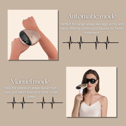 Oplenza IPL Hair Removal Device, automatic and manual mode, easy to use, at home laser hair removal machine