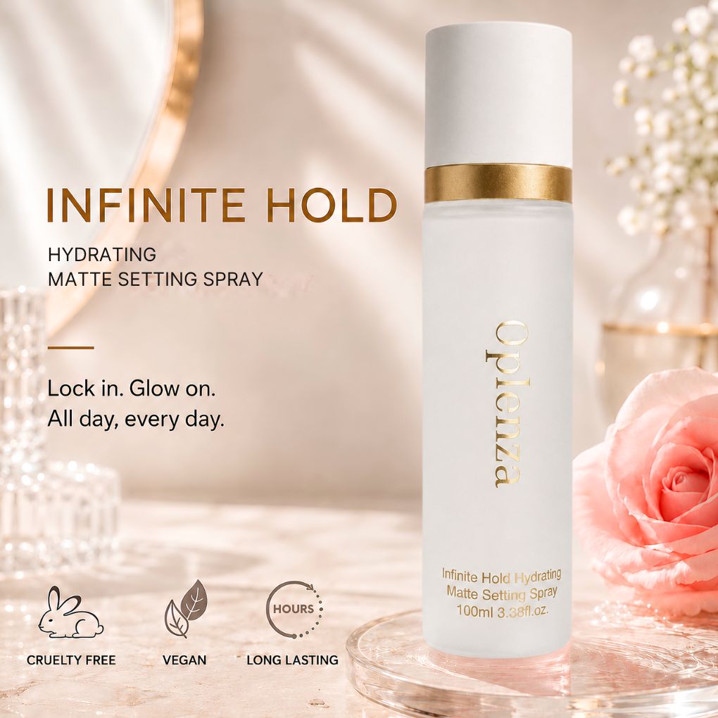 Oplenza Infinite Hold Hydrating Matte Setting Spray - Matte Setting Spray for smooth long-lasting makeup