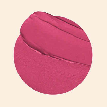 Oplenza Signature Matte Lipstick swatch - Joyful, glam look, highly pigmented matte lipstick for a long-lasting makeup look
