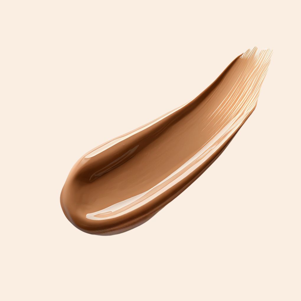 Swatch of Oplenza Weightless longwear liquid foundation in shade L01-320N, the highest quality of makeup foundation