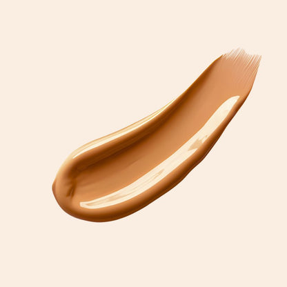 Swatch of Oplenza Weightless longwear liquid foundation in shade L25-280W, the highest quality of makeup foundation