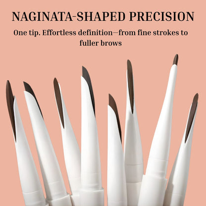Oplenza Naginata brow pencil for shaping and filling brows, Top rated brow pencil.
Shades: Soft black, Deep Brown, Medium brown, Light Brown