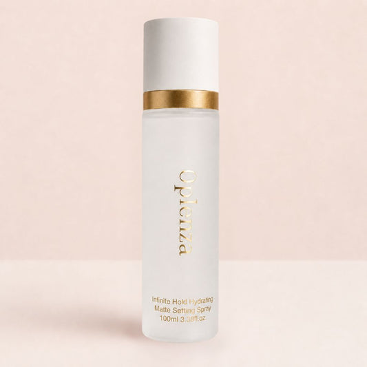 Oplenza Infinite Hold Hydrating Matte Setting Spray - makeup setting spray with aloe vera rose water and vitamin E