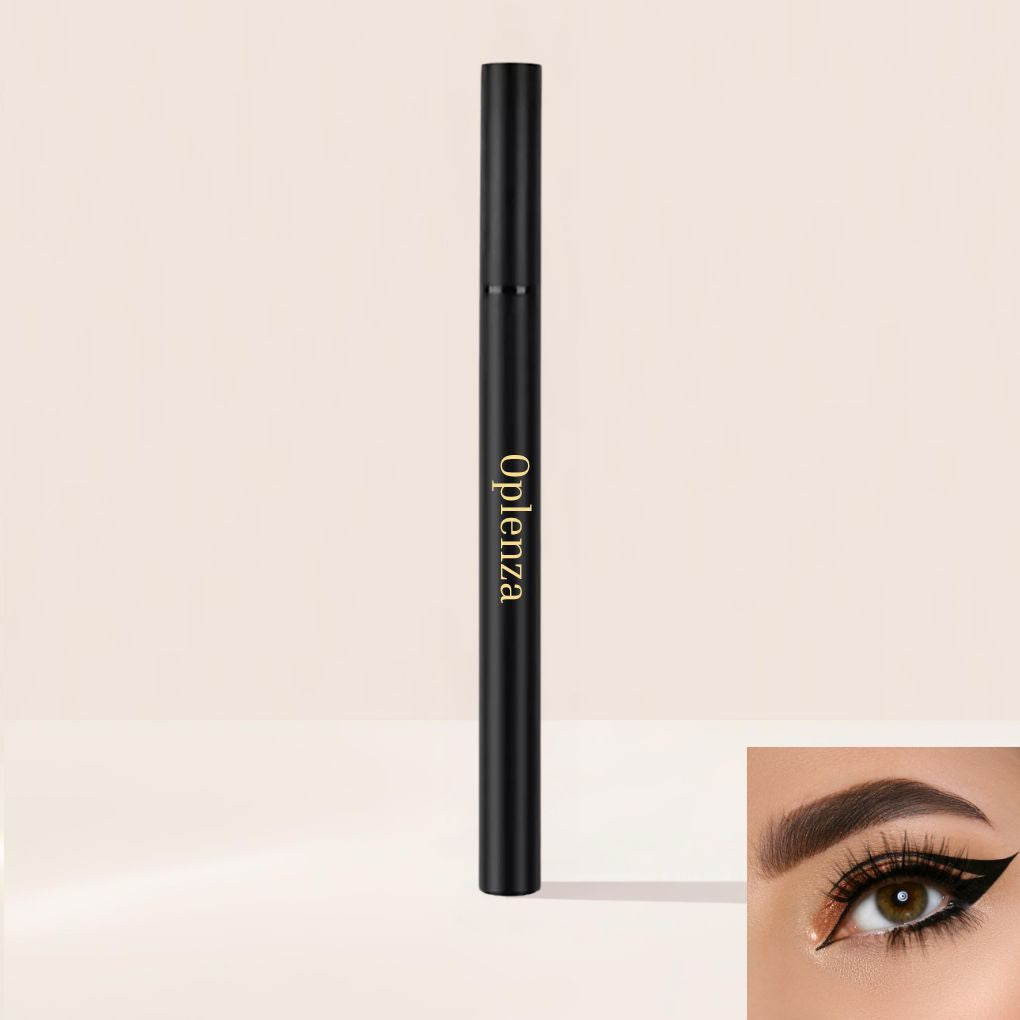 Oplenza Perfect Strokes Liquid Eyeliner waterproof intense black precision eyeliner, Cotton , Brush