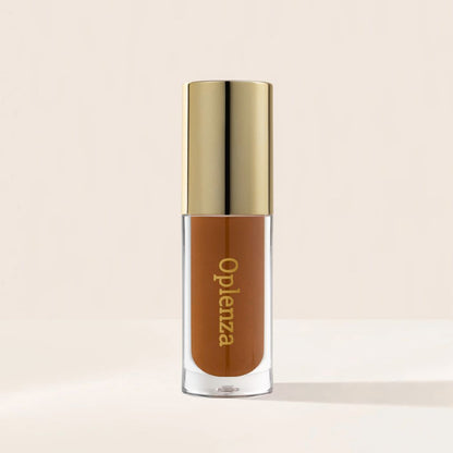 Oplenza Opulent Lustre Gloss - Maple, trend-forward shade, smudge-proof, bold color payoff lip gloss for a flawless, radiant beauty look.
