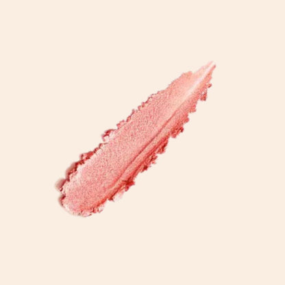 Swatch of Oplenza Luminous Pressed Powder Blush in shade Mood-best radiant blush