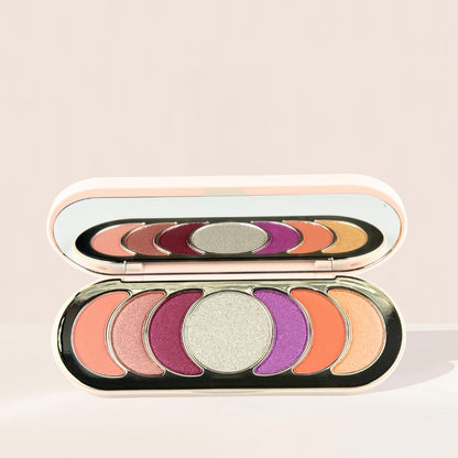 Oplenza Easy Glam Eyeshadow Palette "Moonlight" with talc-free, cruelty-free, vegan formula and smooth pressed powder eyeshadows