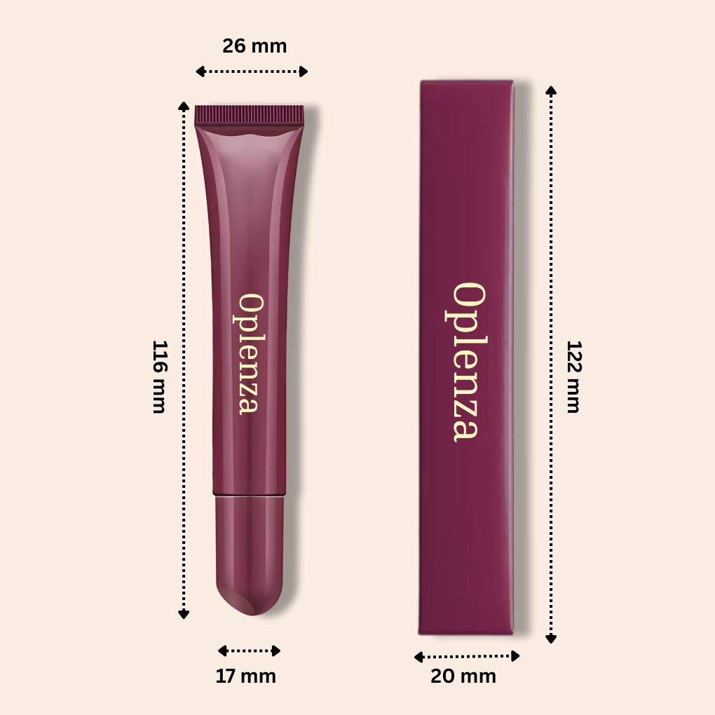 Oplenza Obsession Glass Lip Gloss dimensions.
Shades: Cherry, Strawberry, Coconut, Birthday Cake, Caramel Macchiato, Vanilla, Chocolate cookie.