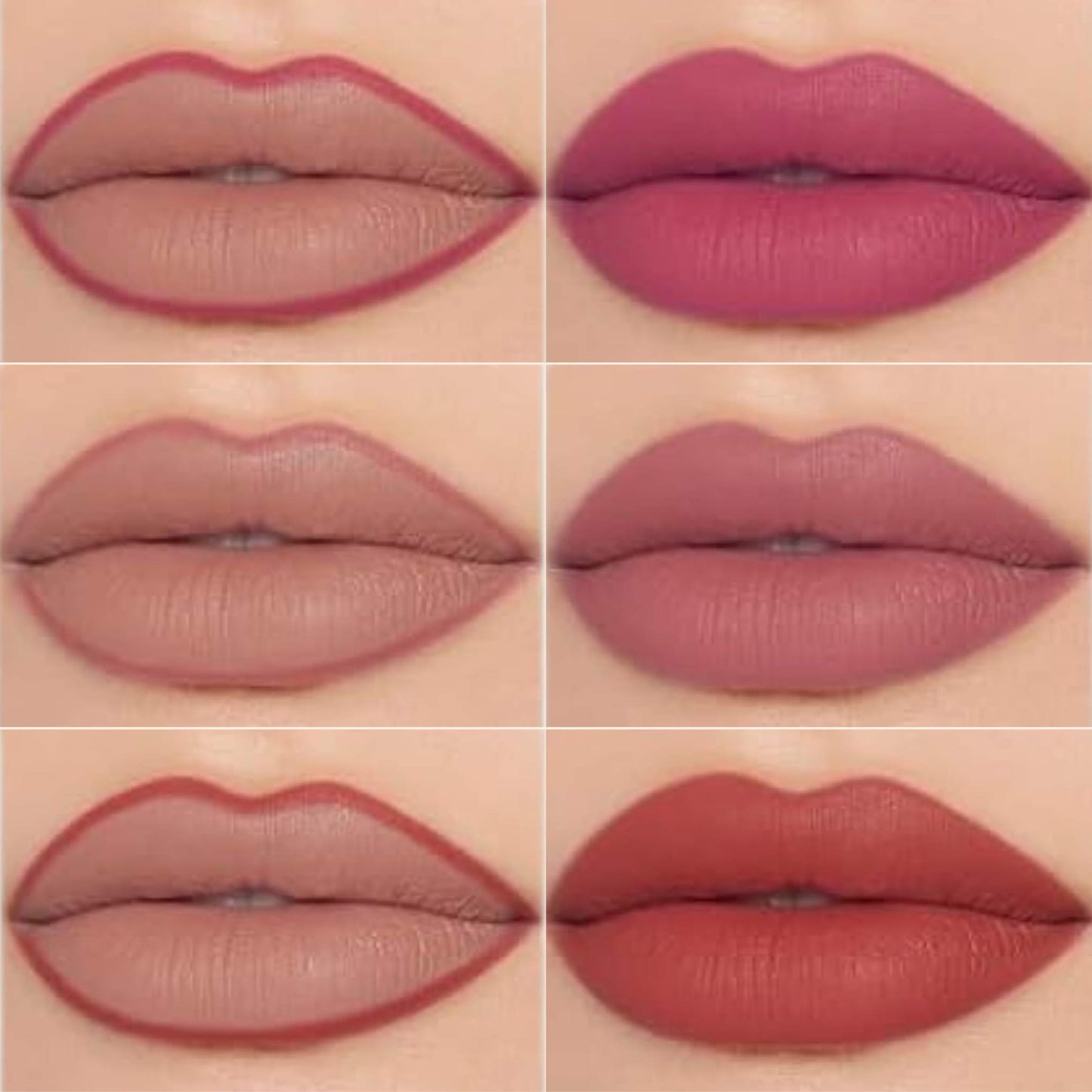 Oplenza Opulent Matte Lip Kit colors-Gorgeous,  Out Loud, Boss up, Leading lady, Bloodshot, Pretty woman, Cherry, Lovely, Jacinth, Peach, Plum, Ruby, Mauve, Sage, Sultry, Magenta, Chocolate