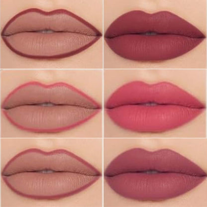 Oplenza Opulent Matte Lip Kit color-Gorgeous,  Out Loud, Boss up, Leading lady, Bloodshot, Pretty woman, Cherry, Lovely, Jacinth, Peach, Plum, Ruby, Mauve, Sage, Sultry, Magenta, Chocolate