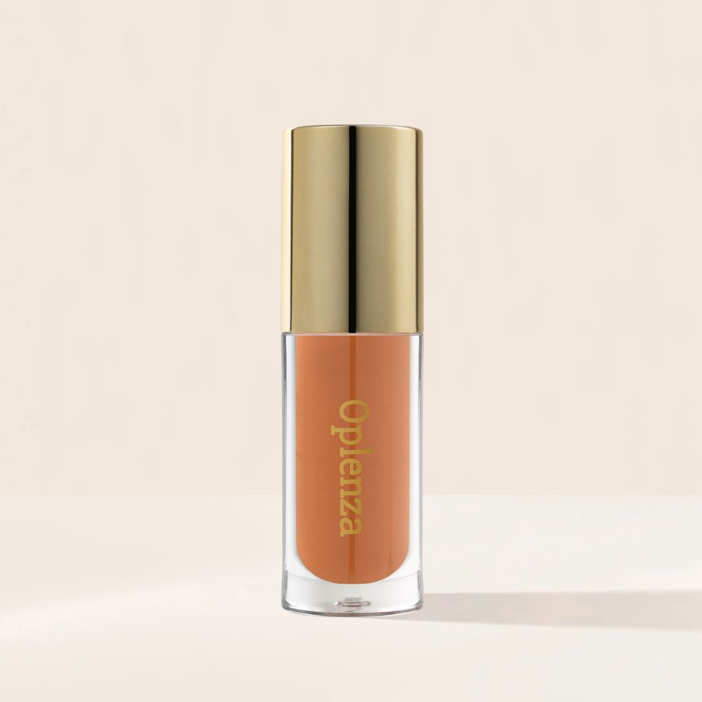 Oplenza Opulent Lustre Gloss - Peach Nectar, luxury beauty, professional results, makeup must-have lip gloss for a flawless, radiant beauty look.
