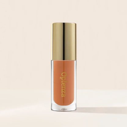 Oplenza Opulent Lustre Gloss - Peach Nectar, luxury beauty, professional results, makeup must-have lip gloss for a flawless, radiant beauty look.
