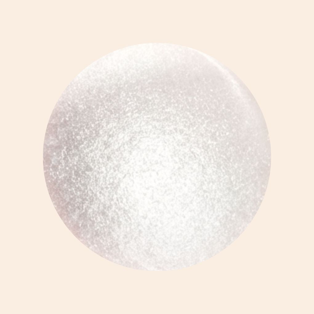 Swatch of Oplenza Silky Touch Highlighter in shade Pearl-Silky powder highlighter glow finish