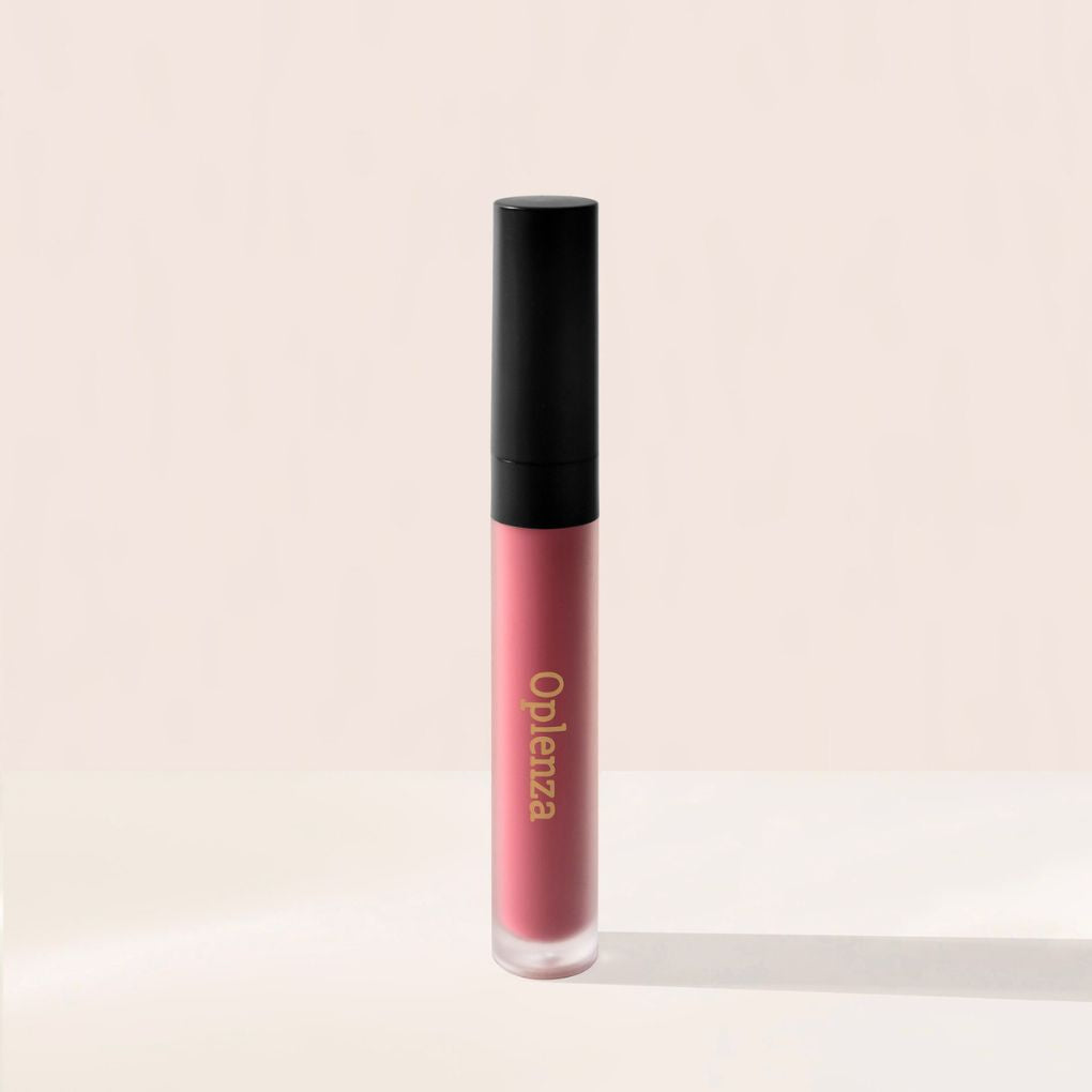 Oplenza Signature Velvet Liquid Lipstick - Petal Silk, everyday makeup essential, longwear formula, clean beauty velvet liquid lipstick for a flawless, radiant beauty look.
