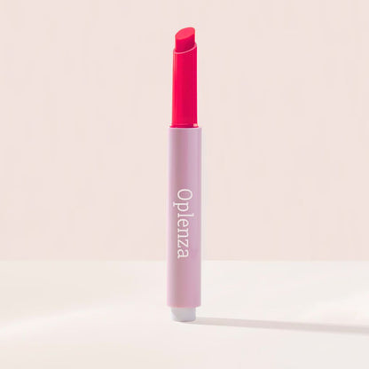 Oplenza Hydrating Dewy Lip Balm - Popstar, makeup must-have, bold color payoff, skin-friendly ingredients lip balm for a flawless, radiant beauty look.
